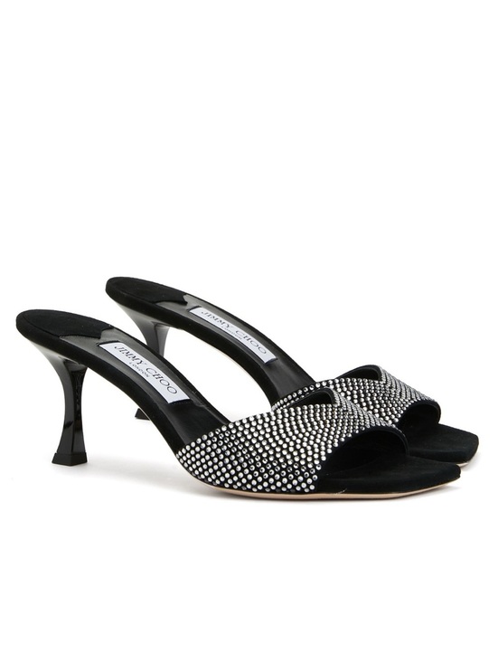 Jimmy Choo Shoes - Jimmy Choo Skye 70 Embellished High Heel Slide Sandals